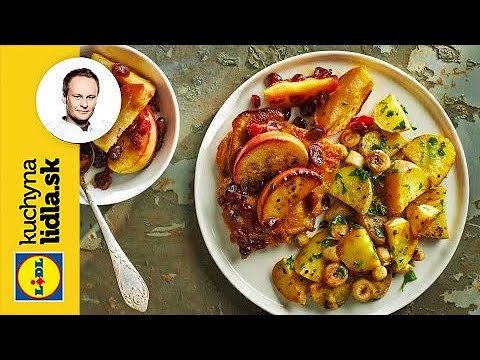 Kuracie štvrte s jablkami a brusnicovou omáčkou | Marcel Ihnačák | Kuchyňa Lidla