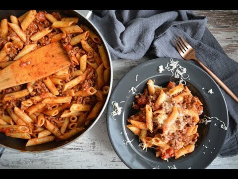 Penne s mäsovo-paradajkovou omáčkou |HD