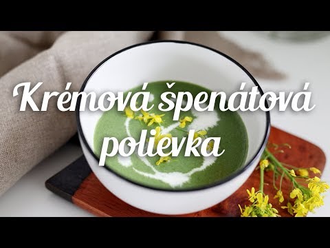 Krémová špenátová polievka recept