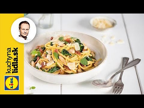 Bigoli s kuracím mäsom, prosciuttom a špenátom | Marcel Ihnačák | Kuchyňa Lidla