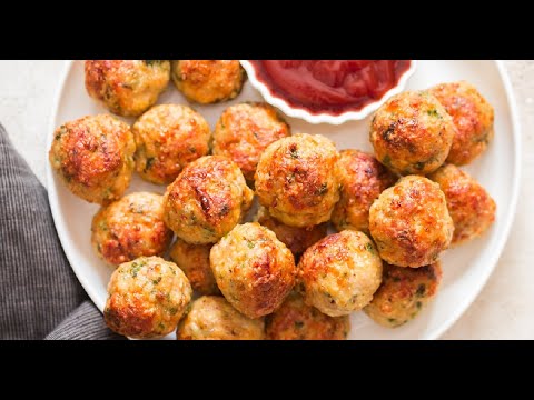 Juicy Baked Chicken Meatballs