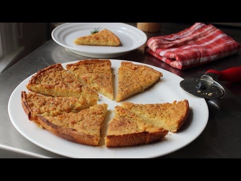 Farinata - Baked Garbanzo Flour Pancake - Rustic Italian Chickpea Flatbread