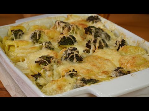 Gratinované smetanové brambory s brokolicí, kterým neodoláte | Vaříme s Kubíčkem  (RECEPT #88)