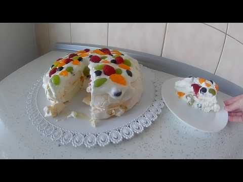 Pavlova (Pavlovova) torta - 1.pokus