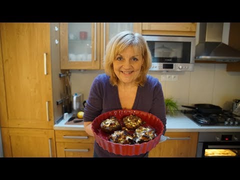 Recept na plnené zapekané šampiňóny Portobello bez mäsa │ Zuzana Machová