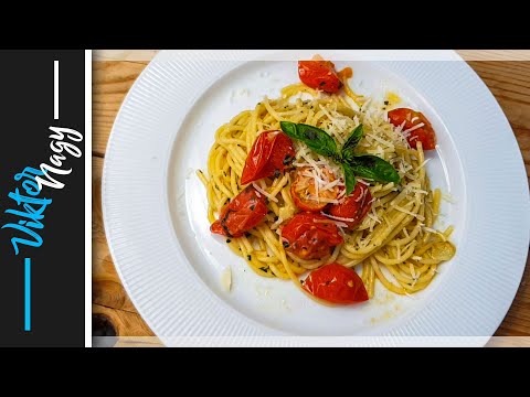 Špagety s bylinkami a cherry paradajkami | Viktor Nagy | recepty