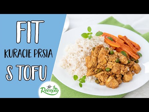 Fitness recept na kuracie prsia s tofu, hráškom, mrkvovými hranolkami a kari ryžou