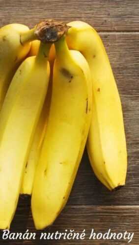Banán nutričné hodnoty