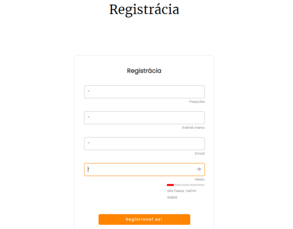 registrácia