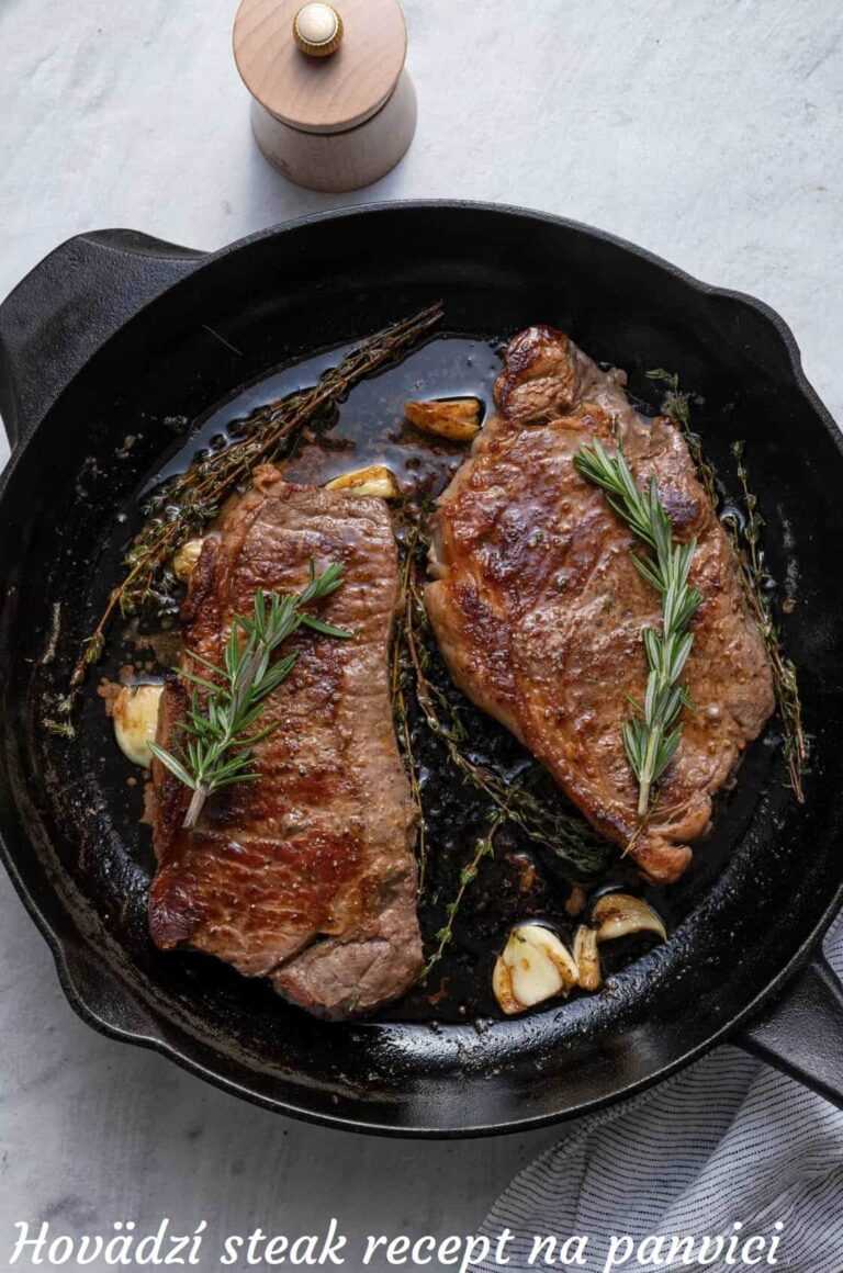 Hovädzí steak na panvici recept