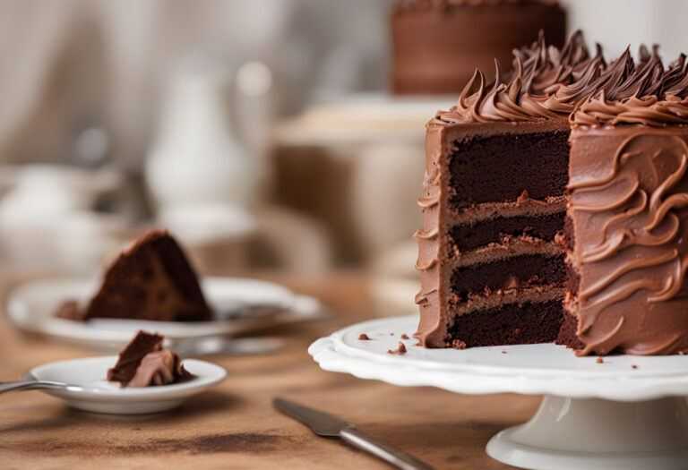 Ako krájať koláč s čokoládovu polevu?