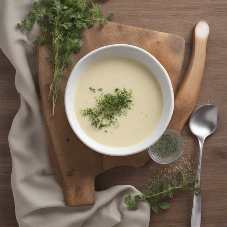 Cesnakový krém s oreganom – polievka