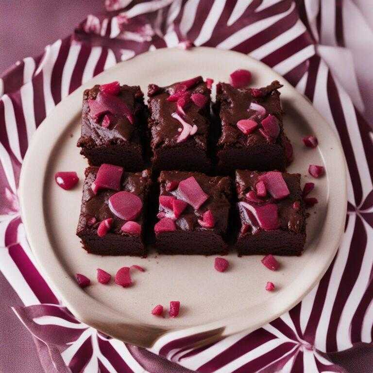 Čokoládové brownies s cviklou a ruby polevou