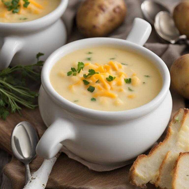 Hustá zemiaková polievka s čedarom
