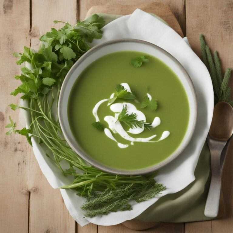 Jarná bylinková polievka