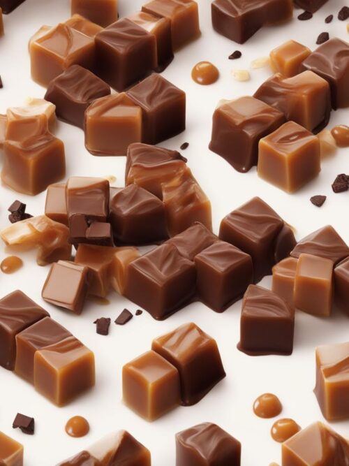 Karamelové kocky s čokoládou 