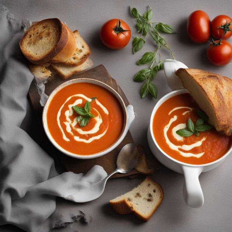 Krémová polievka z pečených paradajok