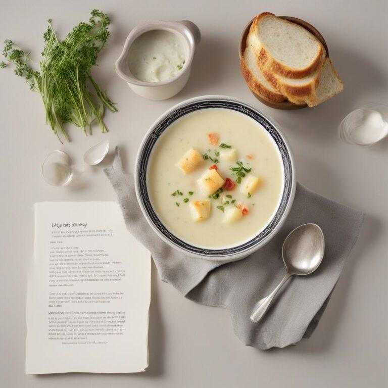 Krémová, zemiaková polievka s treskou