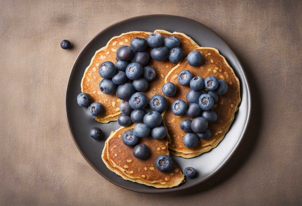 Ovsené proteínové lievance s čučoriedkami 