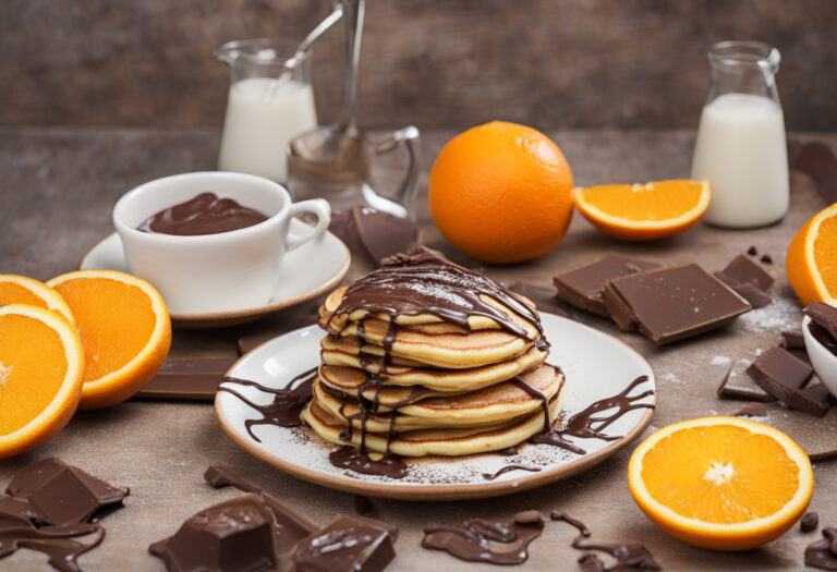 Pomarančové lievance s čokoládou