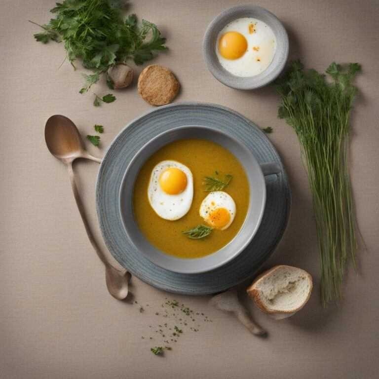 Rýchla rascová polievka s vajíčkom