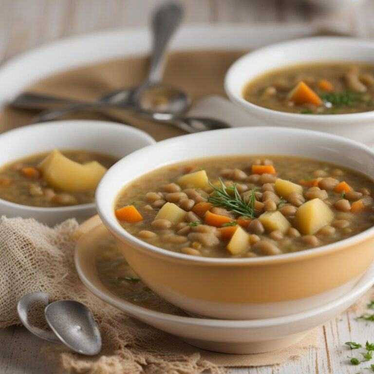Šošovicová polievka so zemiakmi