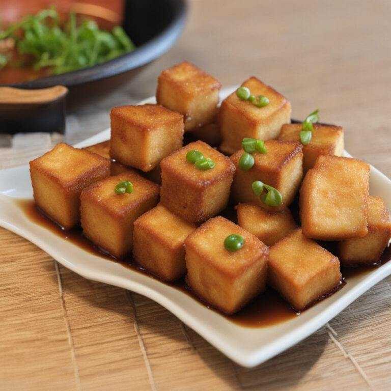 Vyprážané tofu – agedashi