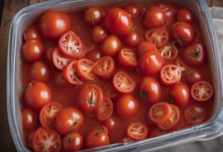 Ako zavárať lúpané paradajky?
