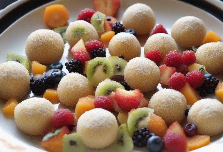 Bezlepkové krupicové guľky s ovocím
