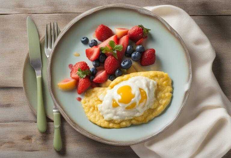 Bezlepkové tvarohové omeletky s ovocím