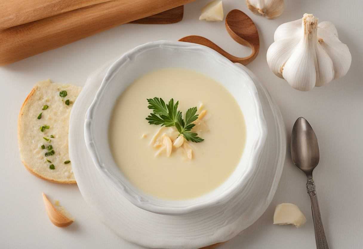 Cesnaková polievka -  recept krémová