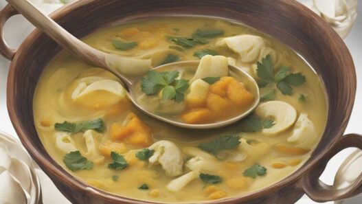 Cícerová polievka s kari