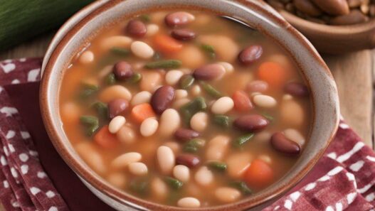 Fazuľová polievka s konzervovanej fazule