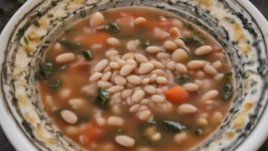 Fazuľová polievka s krúpami