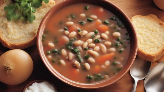 Fazuľová polievka s lečkami