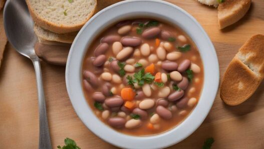 Fazuľová polievka z fazule a konzervy