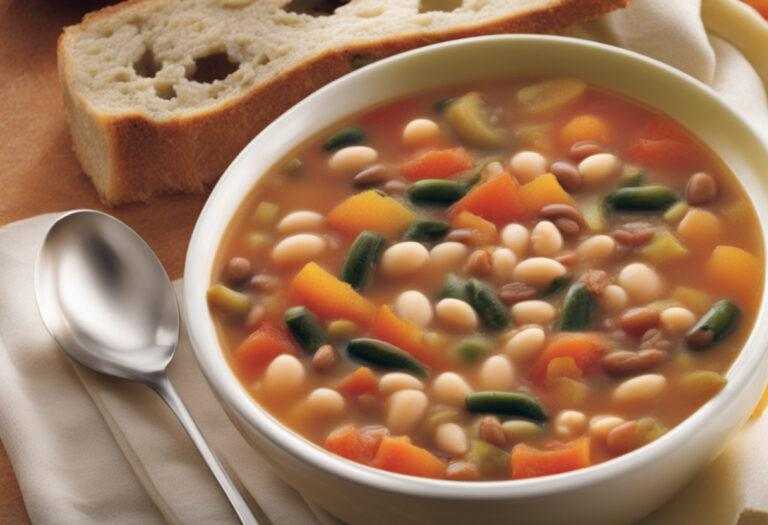 Fazuľová zeleninová polievka