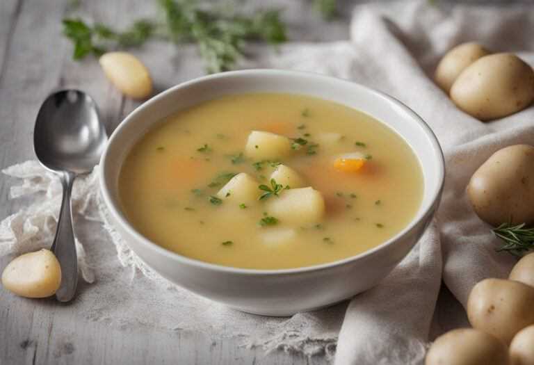 Hŕstková polievka so zemiakmi