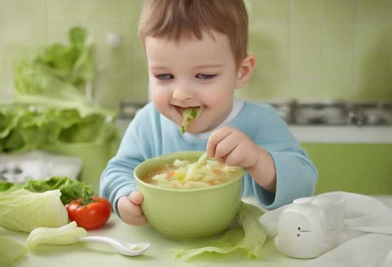 Kapustová polievka pre deti