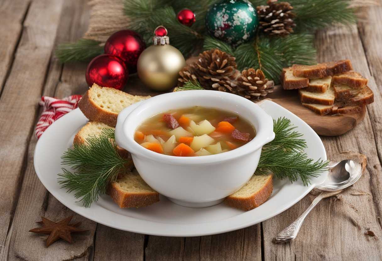 Kapustová polievka - vianočná