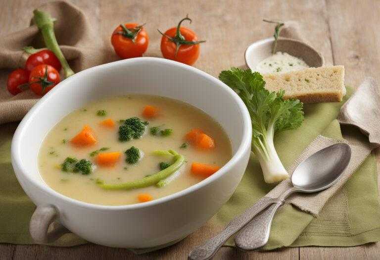 Krúpková polievka so zeleninou