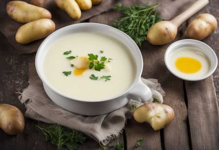 Mliečna polievka so zemiakmi