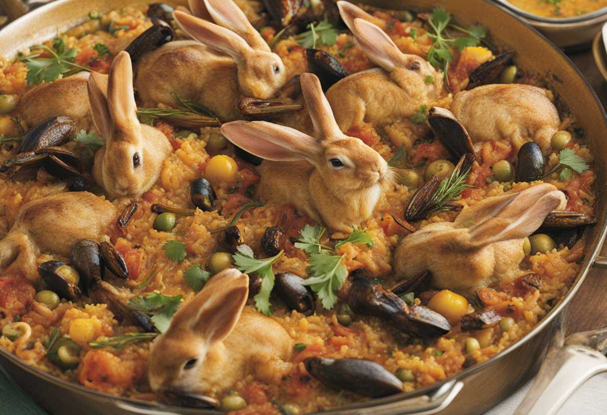 Paella z králika