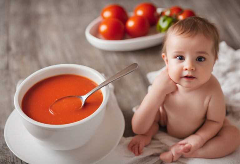 Paradajková polievka pre bábätka
