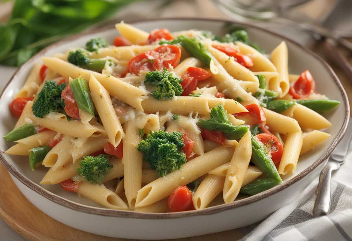 Penne primavera recept