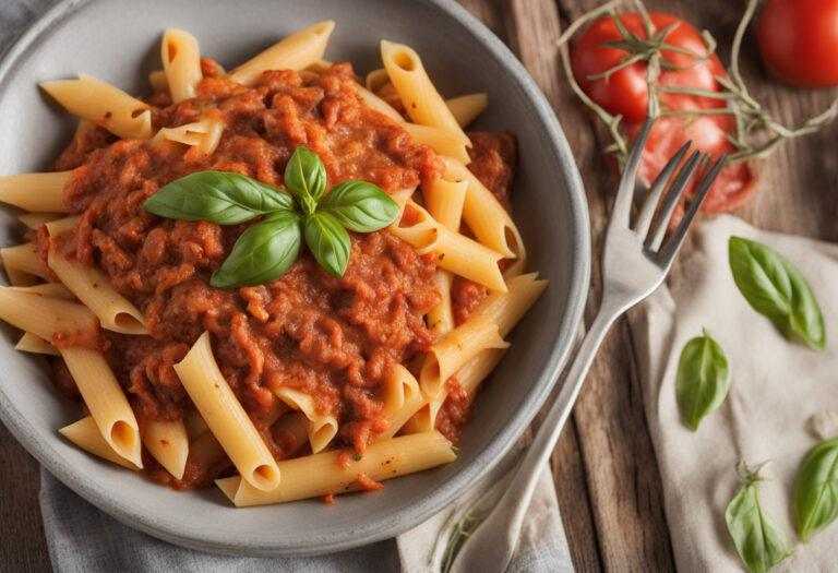 Penne s omáčkou Bolognese