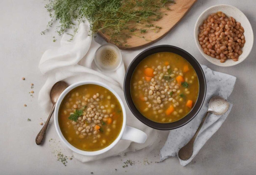 Šošovicová polievka na kyslo bez smotany Šošovicová polievka na kyslo bez smotany