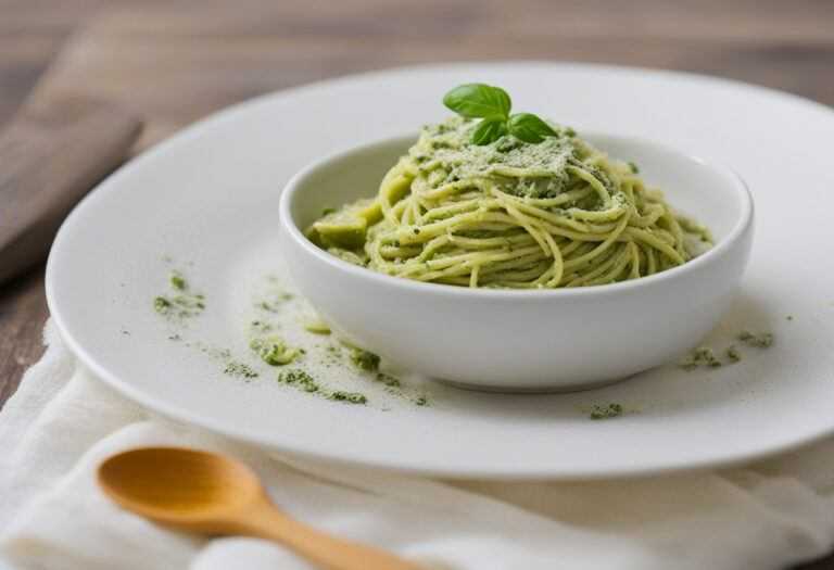 Špagety s avokadovým pestom