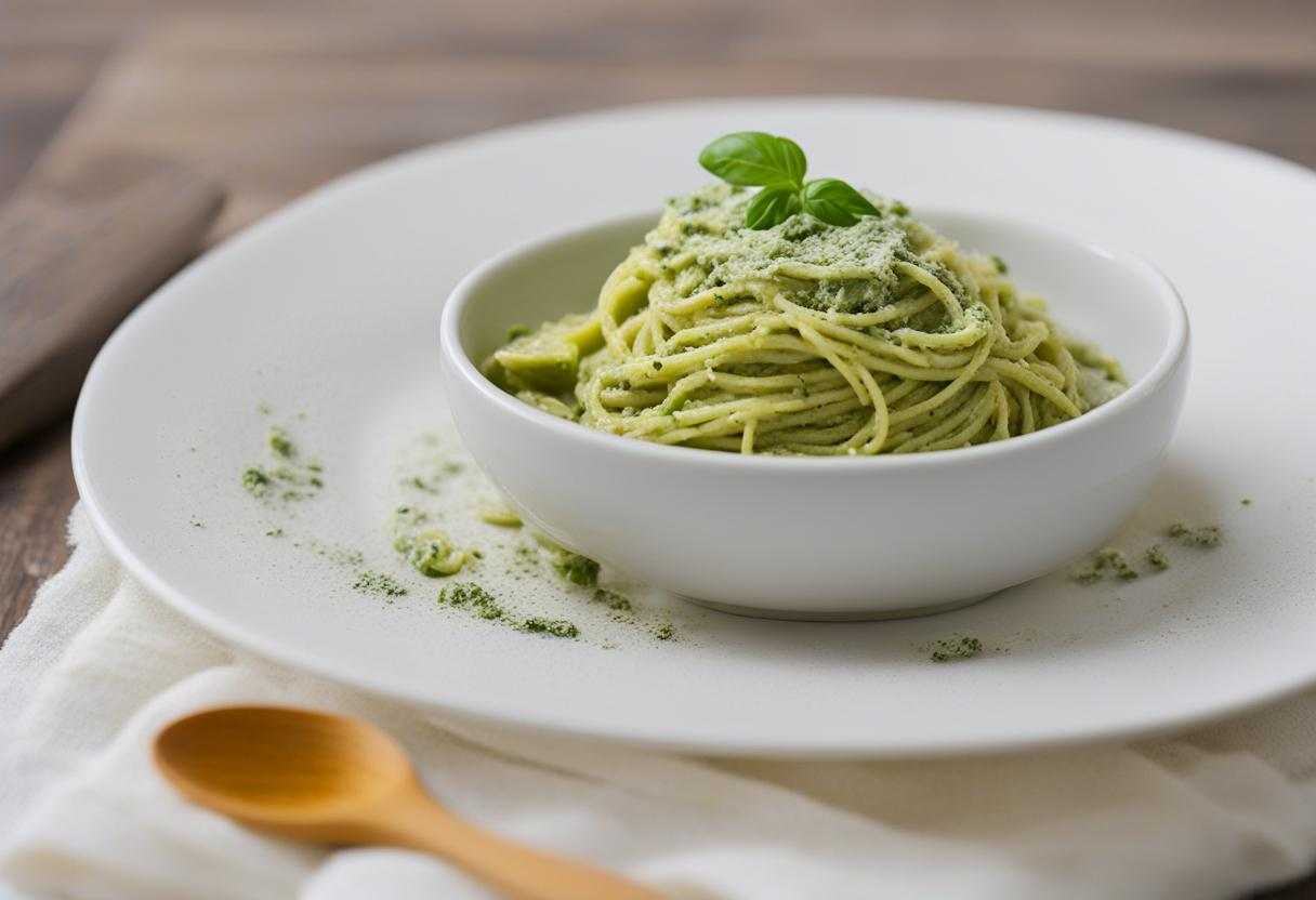 Špagety s avokadovým pestom