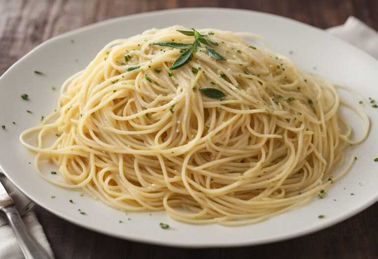 Špagety s cesnakom a olivovým olejom